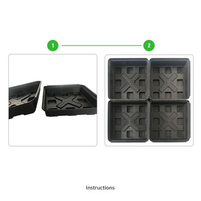 정면 Hdpe 식물 트레이 지붕 테라스 정원 냄비 플랜터 야외 증식 키트
