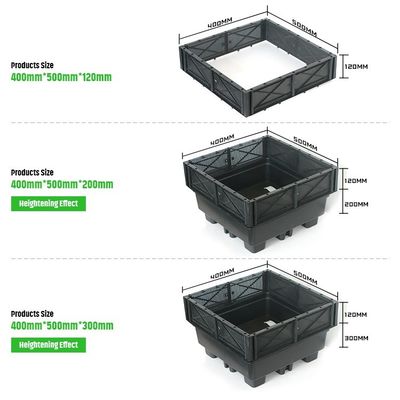 지원 방 공간 선택 가정 정원 꽃 냄비와 플랜터에 대한 플라스틱 식물 트레이