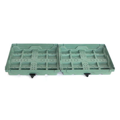 Hdpe 재료와 코팅되지 않은 마감으로 정원 꽃 냄비 플랜터