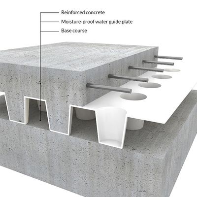 녹색 지붕 모듈 시스템 Hdpe 덤불막 배수망 매트 보드