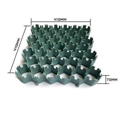 70mm 높이 지오셀 격자 주차 플라스틱 자동차 안정화 포장 차고 회자 격자