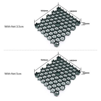 터프 보호용 HDPE 인터클로크 플라스틱 패버 그리드 4 평방 미터 당 양