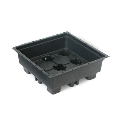 플라스틱 녹색 지붕 직사각형 정원 트레이 4 평방 단위와 꽃 냄비 500x500mm