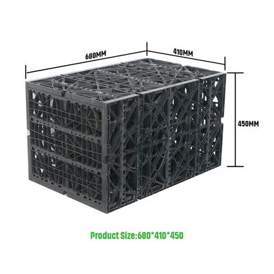 지하 물 저장용 현대 검은 HDPE 비수 수집 탱크