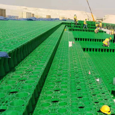 강한 운반 용량 HDPE 물질 학교용 빗물 수집 시스템 탱크