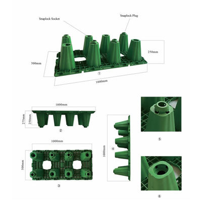 빗물 침투 탱크 HDPE 소재로 만든 빗물 장기 저장