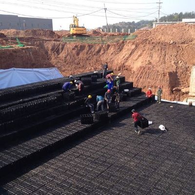 HDPE 물질 플러그 인 타입 지하 비수 보유 탱크 처리 시스템